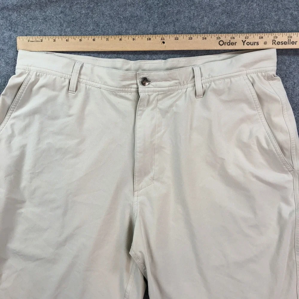 Footjoy Mens Shorts 40x9 Khaki Stretch Regular Fit Golf Country Club Performance